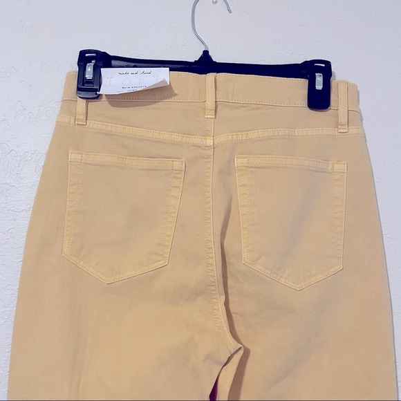 NWT LOFT High Waist Skinny Crop Frayed Hems Jeans Yellow Size‎ 26/2 - Picture 4 of 10